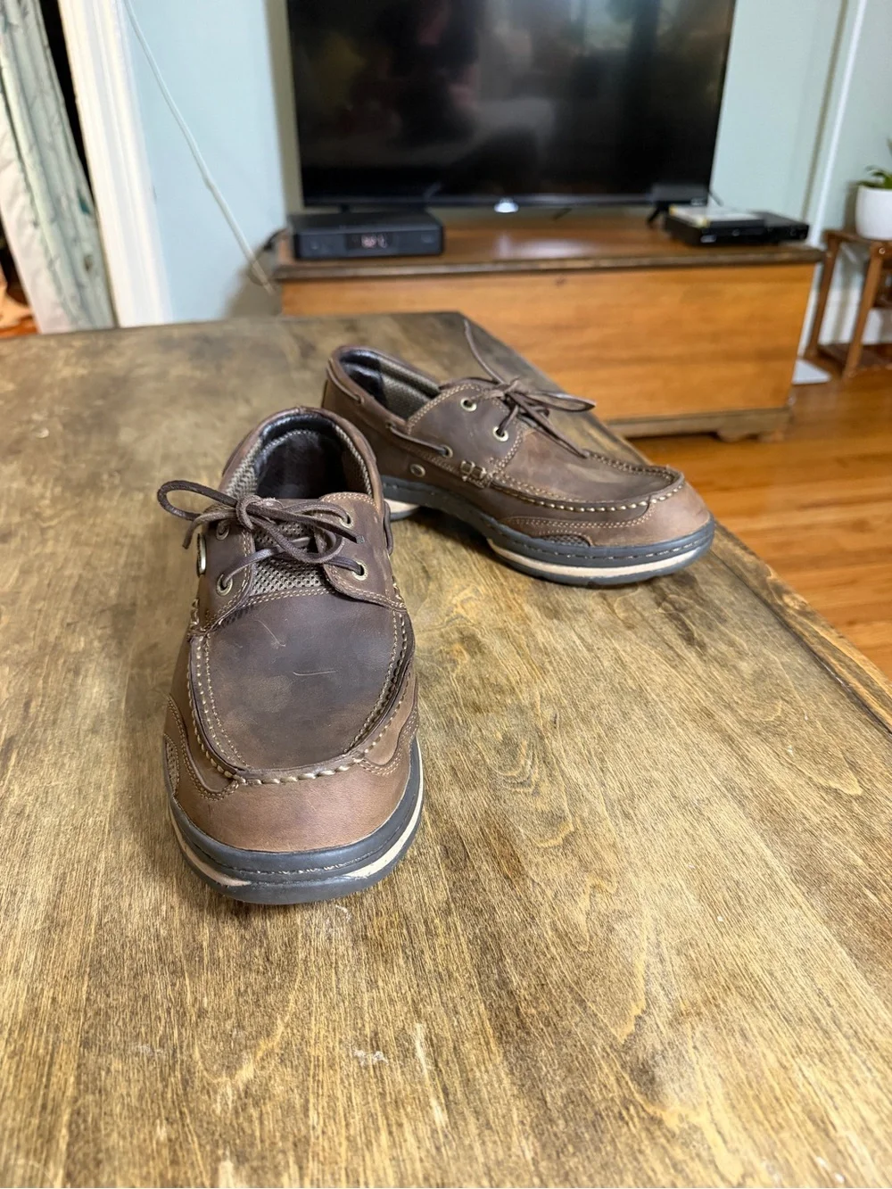 Irish Setter Red Wing Boat Shoes Mens 11.5 D Leather Air Wave Oxford Moc Toe